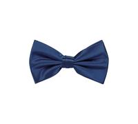 Neel Blue Satin Polyester Bow Tie in Navy Neel Blue Navy One Size