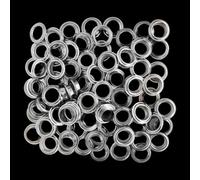 Neel Blue Self-Piercing 12mm Eyelets For Semi-Automatic Eyelet Machine, Silver - Pack Of 1000