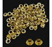 Neel Blue Self-Piercing 5mm Eyelets For Semi-Automatic Eyelet Machine, Gold - Pack Of 500