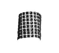 Neel Blue Set of 10 Napkin Rings Holder Stripe Buckle for Table Decoration, 13cm x 4cm in Black | Size: 13 cm x 4 cm Neel Blue Black 13 cm x 4 cm