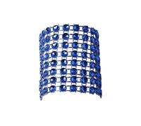 Neel Blue Set of 10 Napkin Rings Holder Stripe Buckle for Table Decoration, 13cm x 4cm in Blue | Size: 13 cm x 4 cm Neel Blue Blue 13 cm x 4 cm