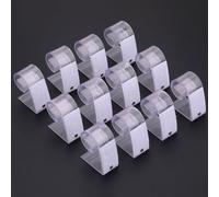 Neel Blue Set Of 12 Plastic Tablecloth Clips With Hook & Loop Strips, Table Skirt Clips, 4.5Cm X 2.5Cm X 5.2Cm