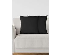 Neel Blue Set of 2 Square Cushion Covers, 45cm x 45cm in Black | Size: 45 cm x 45 cm Neel Blue Black 45 cm x 45 cm