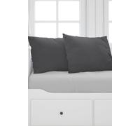 Neel Blue Set of 2 Square Cushion Covers, 45cm x 45cm in Dark Grey | Size: 45 cm x 45 cm Neel Blue Dark Grey 45 cm x 45 cm