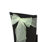 Neel Blue Set of 25 Organza Sashes Wider Fuller Bow for Party Decoration, 17cm x 280cm in Bottle Green | Size: 17 cm x 280 cm Neel Blue Bottle Green 17 cm x 280 cm