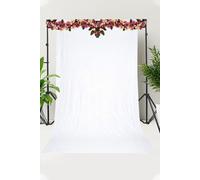 Neel Blue Shiny Sequin Backdrop Glitter Curtain - 4x7FT in White Neel Blue White