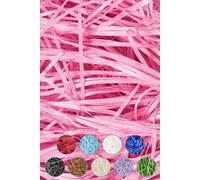 Neel Blue Shredded Tissue Paper, Decorative Gift Packaging Hamper Filler - 200g in Light Pink Neel Blue Light Pink