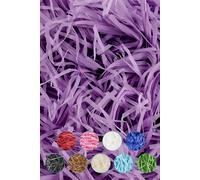 Neel Blue Shredded Tissue Paper, Decorative Gift Packaging Hamper Filler - 200g in Lilac Neel Blue Lilac