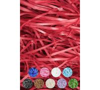 Neel Blue Shredded Tissue Paper, Decorative Gift Packaging Hamper Filler - 200g in Red Neel Blue Red