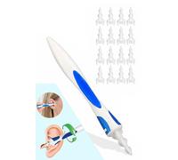 Neel Blue Silicone Soft & Flexible Ear Wax Remover with 16pcs Washable Tips in Silver Neel Blue Silver