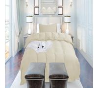 Neel Blue Single Duvet Cover & Matching Pillow Case - Ivory