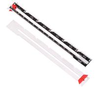 Neel Blue Sliding Gauge Ruler & Metal Fabric Quilting Ruler, Sewing Gauge Measuring Tool