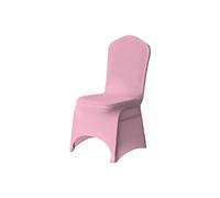 Neel Blue Spandex Arched Front Chair Covers Stretch Fabric Removable Washable Slipcovers in Baby Pink Neel Blue Baby Pink