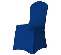 Neel Blue Spandex Polyester Stretch Chair Cover, Washable & Removable Slipcovers in Royal Neel Blue Royal