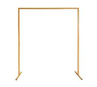 Neel Blue Square Arch Stand Metal Backdrop Stand Garden Arbors - 2M X 2M, Gold
