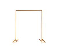 Neel Blue Square Arch Stand with Base Metal Backdrop Stand Garden Arbors - 2m x 2m in Gold Neel Blue Gold