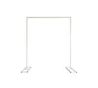 Neel Blue Square Arch Stand with Base Metal Backdrop Stand Garden Arbors - 2m x 2m in White Neel Blue White