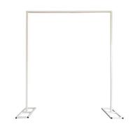 Neel Blue Square Arch Stand With Base Metal Backdrop Stand Garden Arbors - 2M X 2M, White