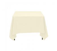 Neel Blue Square Tablecloth 137Cm - Ivory