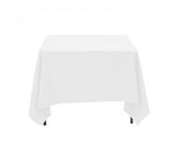 Neel Blue Square Tablecloth 137Cm - White (Pack Of 10)