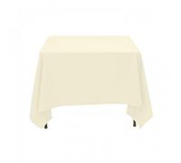 Neel Blue Square Tablecloth 178Cm - Ivory