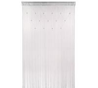 Neel Blue String Curtain Beaded Panel, Gold, 100cm x 200cm in Silver | Size: 100 cm width x 200 cm drop Neel Blue Silver 100 cm width x 200 cm drop