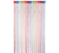 Neel Blue String Curtain Beaded Panel, Gold, 100cm x 200cm | Size: 100 cm width x 200 cm drop Neel Blue Multicolor 100 cm width x 200 cm drop