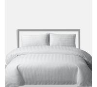 Neel Blue Super King Size Printed Duvet Cover & 2 Matching Pillow Cases - White