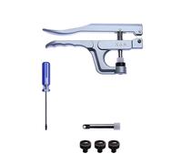 Neel Blue T3, T5 & T8 Genuine KAM Snap Press Pliers Kit, No-Sew Button Hand Tool in Silver Neel Blue Silver