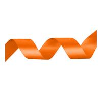 Neel Blue Tangerine Orange Double Sided Satin Ribbon Polyester Ribbon Roll, 3mm X 10 Metres