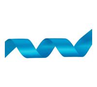 Neel Blue Turquoise Double Sided Satin Ribbon Polyester Ribbon Roll, 25mm X 10 Metres