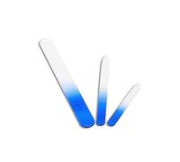 Neel Blue Turquoise Glass Nail File Set, Crystal Double Sided Etched Files- 3pcs Neel Blue Turquoise