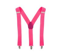Neel Blue Unisex Braces Y Back Elasticated Suspenders with 3 Metal Clips, 35mm Wide in Light Pink Neel Blue Light Pink One Size