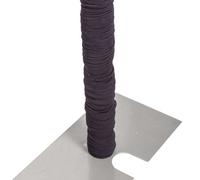 Neel Blue Upright Pole Protector Cover, Double Stitched Spandex Cover For Pipes & Drapes, 75Ft, 2", Black