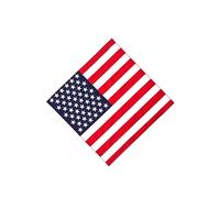 Neel Blue USA Flag Printed Cotton Bandana Headband Scarf, 54cm Neel Blue Multicolor One Size