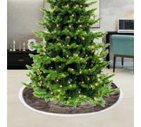 Neel Blue Velvet Christmas Tree Skirts Base Cover For Small Xmas Tree Base, Grey
