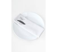 Neel Blue White 220GSM Polyester Table Napkins with hemmed Edges, 20-inch Neel Blue White