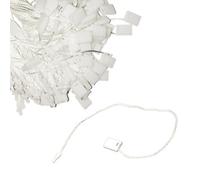 Neel Blue White 7 Inch Nylon String Hang Tag With Snap Lock Pin, 100Pcs