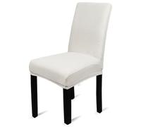 Neel Blue White Universal Dining Velvet Chair Cover, Pack Of 1