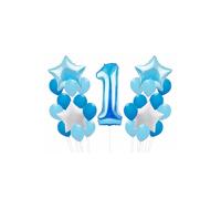 Neel Blue Women's 25PCS 1st Birthday Decoration Set in Blue Neel Blue Blue