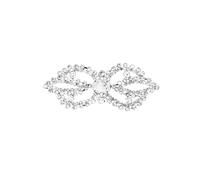 Neel Blue Women's Diamante Motif, Crystal Applique, 105mm x 45mm in Silver Neel Blue Silver One Size