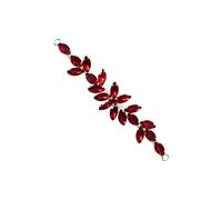 Neel Blue Women's Diamante Motif Rhinestone Patch, Crystal Appliques, 16 x 2.5cm in Red | Size: 16 x 2.5 cm Neel Blue Red 16 x 2.5 cm