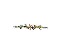 Neel Blue Women's Diamante Motif Rhinestone Patch, Crystal Appliques, 16 x 2.5cm | Size: 16 x 2.5 cm Neel Blue Multicolor 16 x 2.5 cm