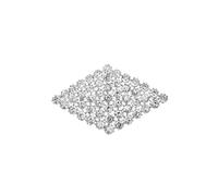 Neel Blue Women's Diamante Motif Sew On Rhinestone Applique Crystal Patch - 160mm x 100mm in Silver Neel Blue Silver One Size