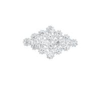 Neel Blue Women's Diamante Silver Motif, Crystal Appliques, 90mm x 60mm Neel Blue Silver One Size