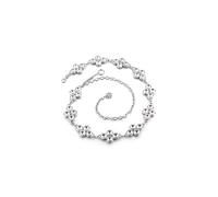 Neel Blue Women's Silver Adjustable Fashion Waist Belt with 4 Buckle - 102cm Neel Blue Silver One Size