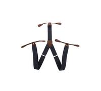 Neel Blue Y Shape Elasticated Suspenders Button Hole Braces in Grey Neel Blue Grey One Size