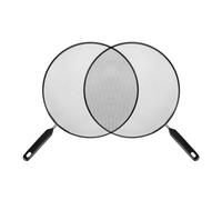 Neel Saanjh 2-Piece Splatter Screen Guard for Frying Pans,Lightweight,Grease Splatter Cover with Heat-Resistant, Multi-Use Fry Pan Cover for Bacon, Eggs, Sausage,Sautéing