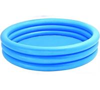 Neel Saanjh 3 Ring Blue Crystal Paddling Pool, Swimming Pool For Kids, Durable Construction, Easy To Inflate, Endless Hours Of Fun, Ideal Summer Fun, Pool Party, Blue, 58" X 13"