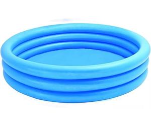 Neel Saanjh 3 Ring Blue Crystal Paddling Pool, Swimming Pool For Kids, Durable Construction, Easy To Inflate, Endless Hours Of Fun, Ideal Summer Fun, Pool Party, Blue, 58" X 13"